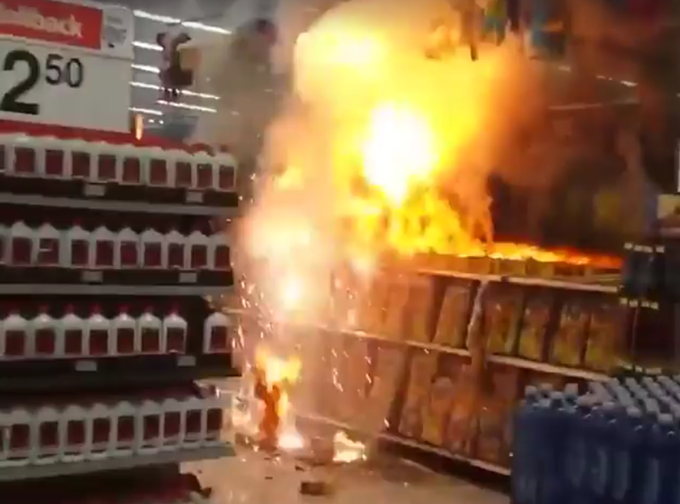 Idiots Light Up Walmart’s Fireworks Section, Fire Ensues [VIDEO]