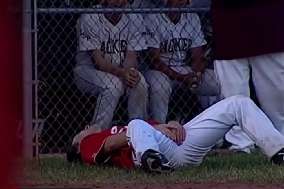 Keep Your Eye On The Ball And Your Balls In Baseball – Player Gets Nailed In Nuts [VIDEO]