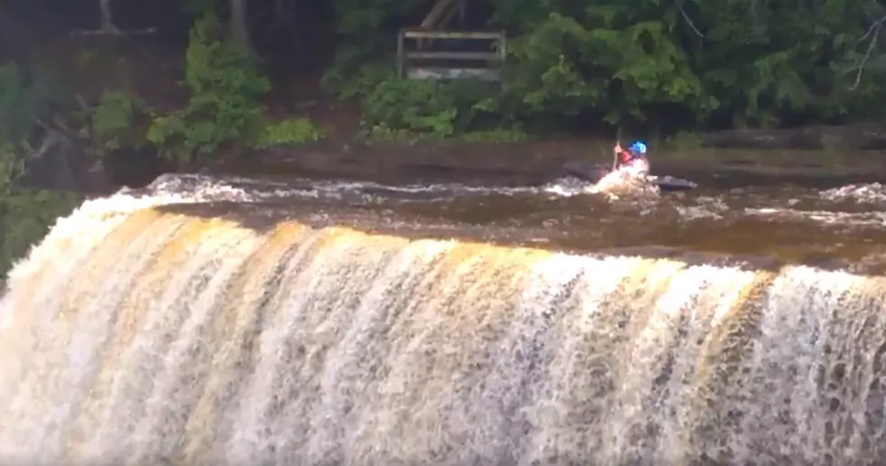 Kayaker Takes The Ultimate Plunge at Michigan’s Tahquamenon Falls [VIDEO]