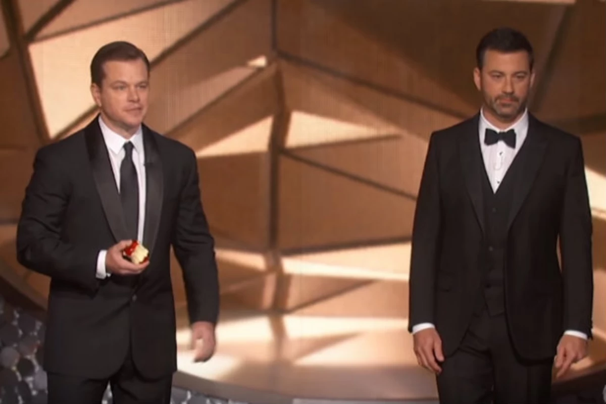 Matt Damon Confronts Jimmy Kimmel After His Emmy Loss [VIDEO]