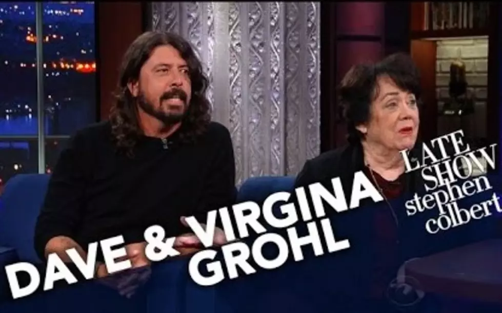 Dave Grohl and His Mom Visit The Late Show [VIDEO]