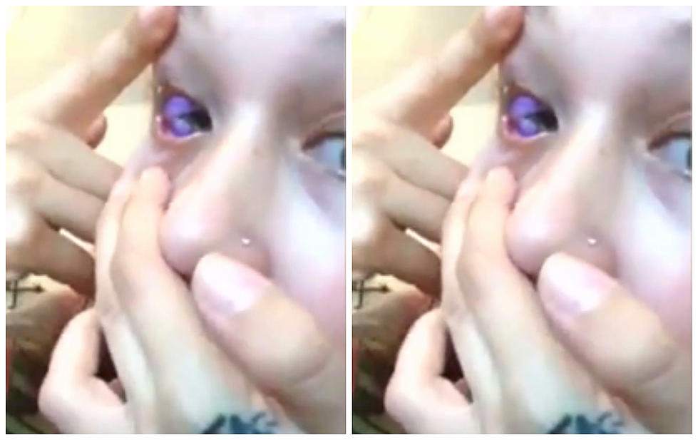 Girl Allows Ex-Boyfriend to Tattoo Her Eyeball [VIDEO]