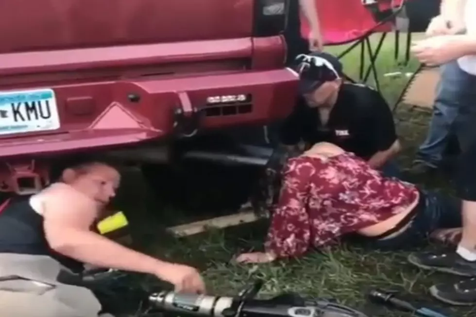 Girl Gets Her Head Stuck In Tailpipe At Music Festival [VIDEO]