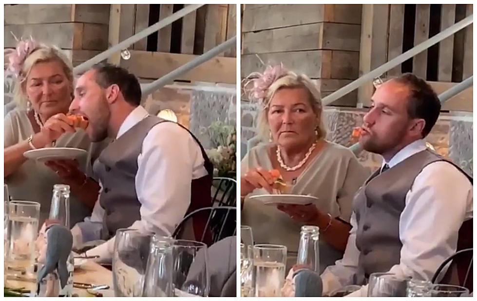 Mother-In-Law Feeds Drunk Groom At Wedding Reception [VIDEO]