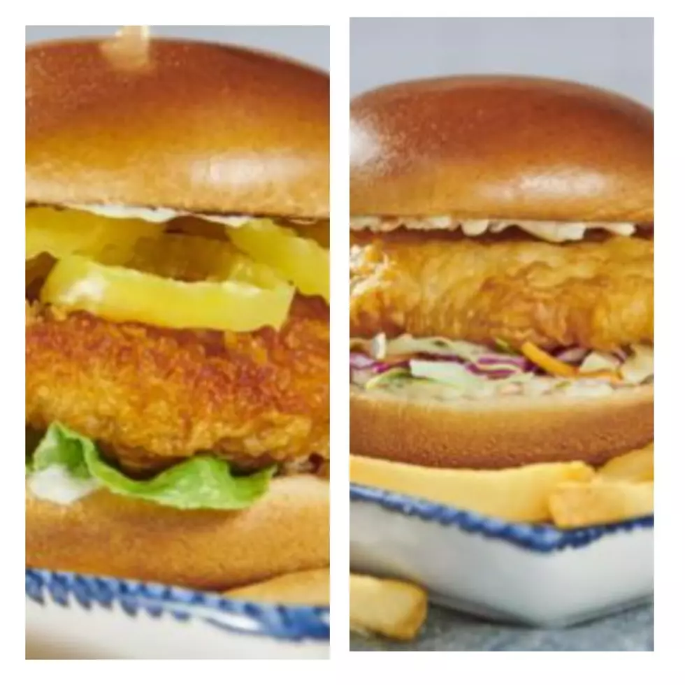 Red Lobster Serving Nashville Chicken Sandwich and Codzilla Fish Sandwich