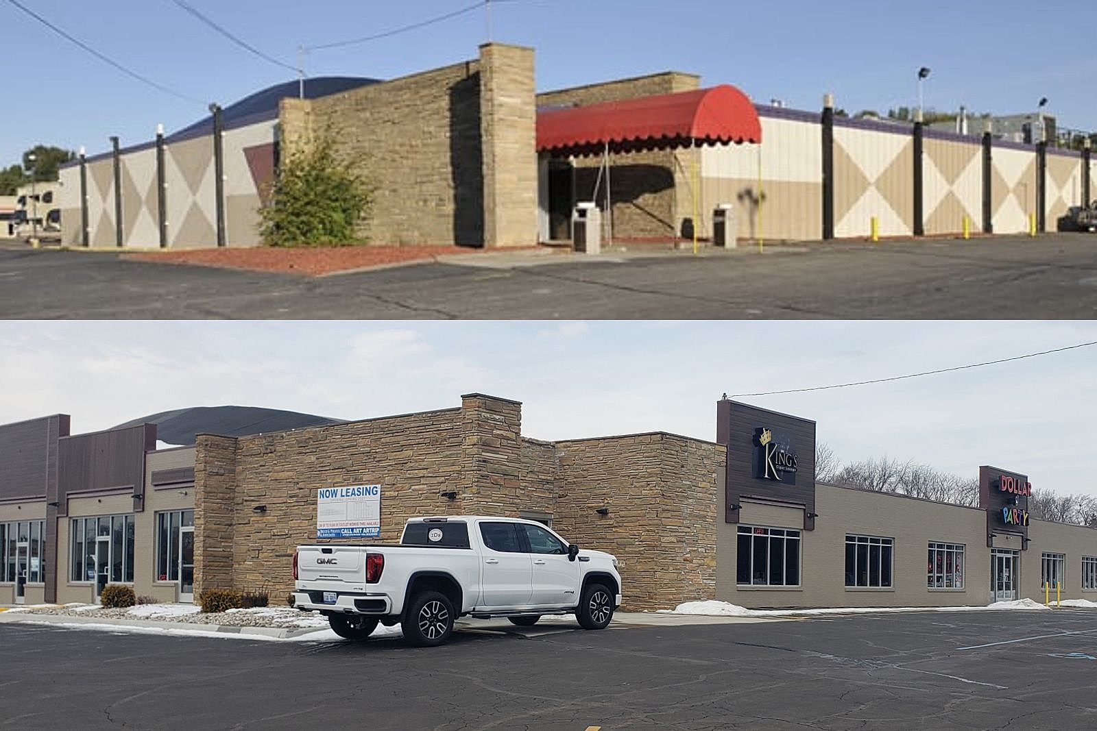 Former Flint Bowling Alley Turned Shopping Center Then and Now