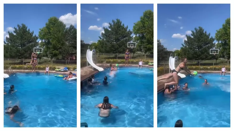 Michigan Women&#8217;s Basketball Team Viral Pool Side Trick Shot