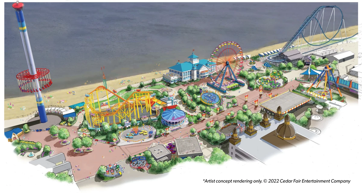 Cedar Point's "The Boardwalk" Opens in 2023 with New Coaster