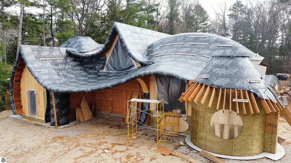 $7M Unfinished Home on Torch Lake is Strangest House on the Block
