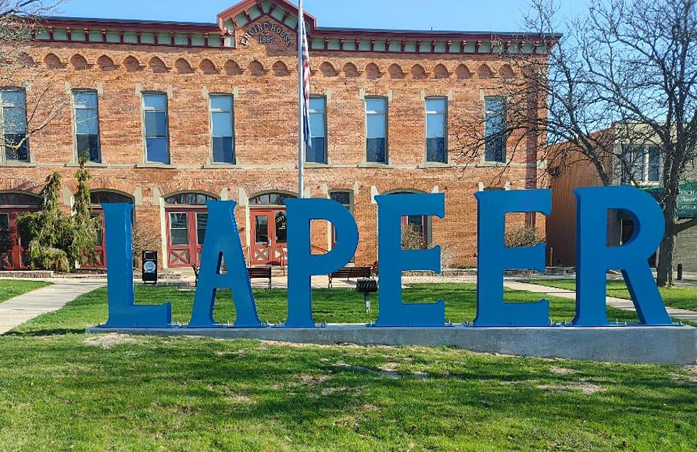 Awesome – The New Lapeer Landmark Sign Is Up