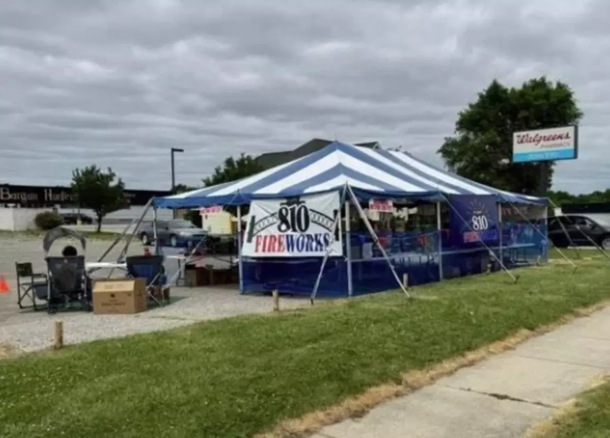 Flint Business Reports Large Fireworks Tent Stolen