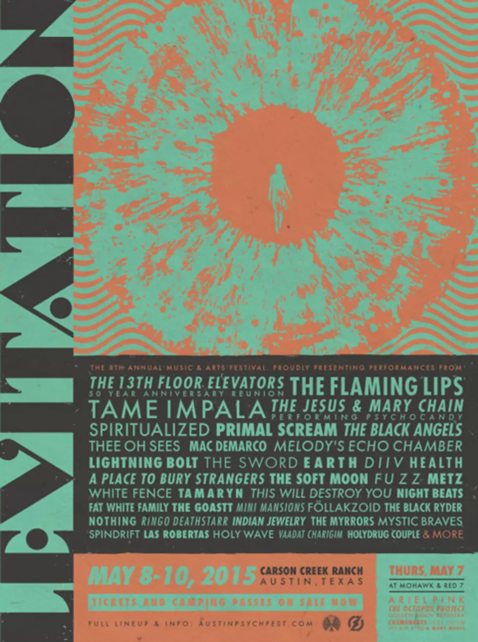 Austin Psych Fest finalizes Levitation 2015 lineup, announces campground stage and more