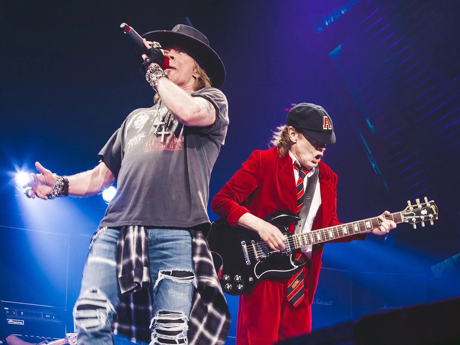 har en finger i kagen Automatisering mad AC/DC with Axl Rose @ MSG (pics & setlist)