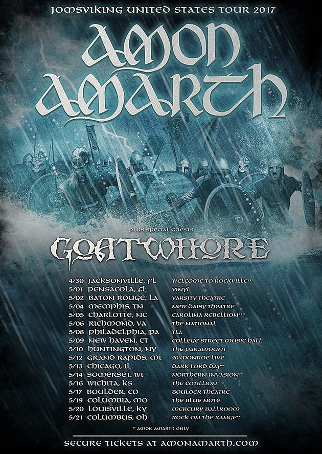 Amon Amarth touring with Goatwhore