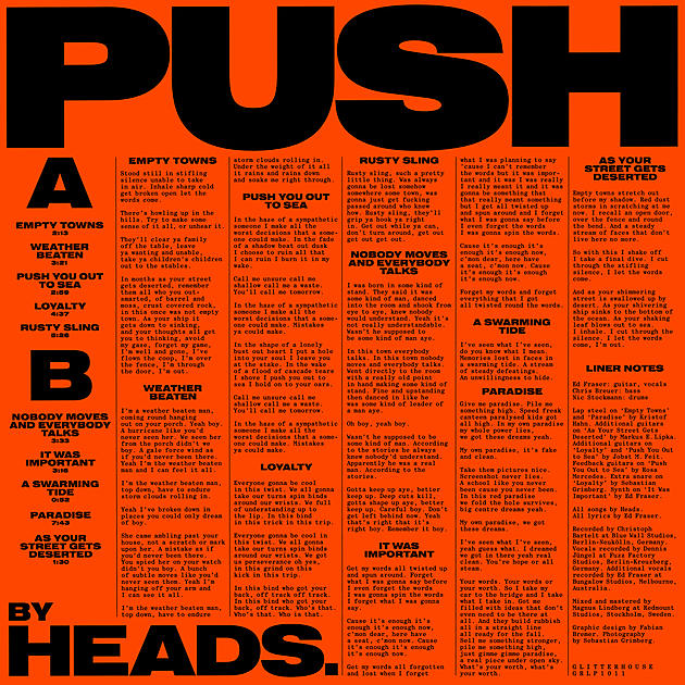 HEADS. Generates Noisy Post-Punk Momentum on &#8220;PUSH&#8221;
