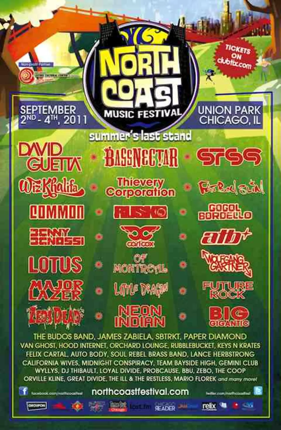 North Coast Music Festival 2011 &#8211; completed lineup &#038; details
