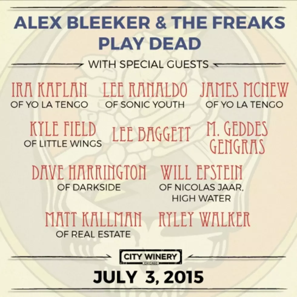 Alex Bleeker playing a guest-filled Grateful Dead tribute in Chicago with Lee Ranaldo, mems of Yo La Tengo, and more