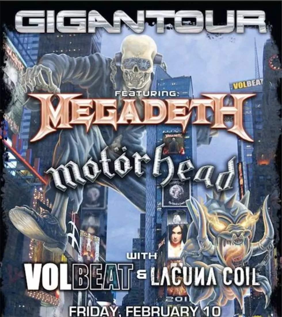 Megadeth&#8217;s Gigantour 2012 (Motorhead, Volbeat, Lacuna Coil) is coming to the Aragon Ballroom (dates)