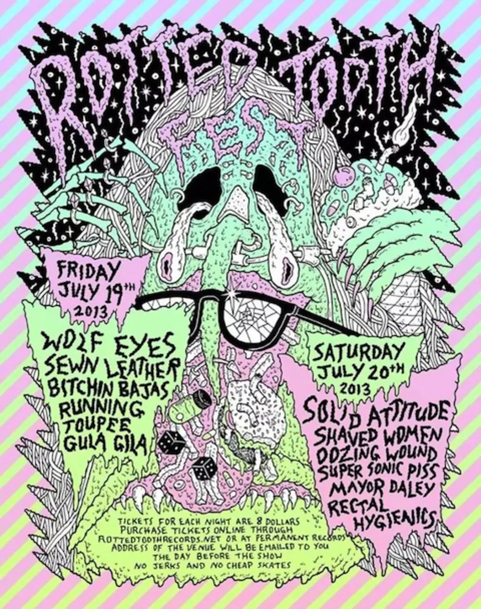 DIY festival Rotted Tooth takes place next weekend (Wolf Eyes, Bitchin Bajas, Oozing Wound, Running, Mayor Daley &#038; more)