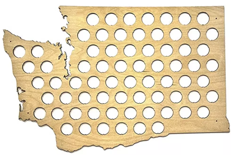 Beer Map Shaped Like WA State
