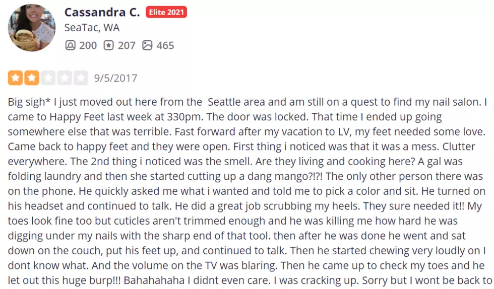 Yelp Reviews: Huge Burp - Happy Nails