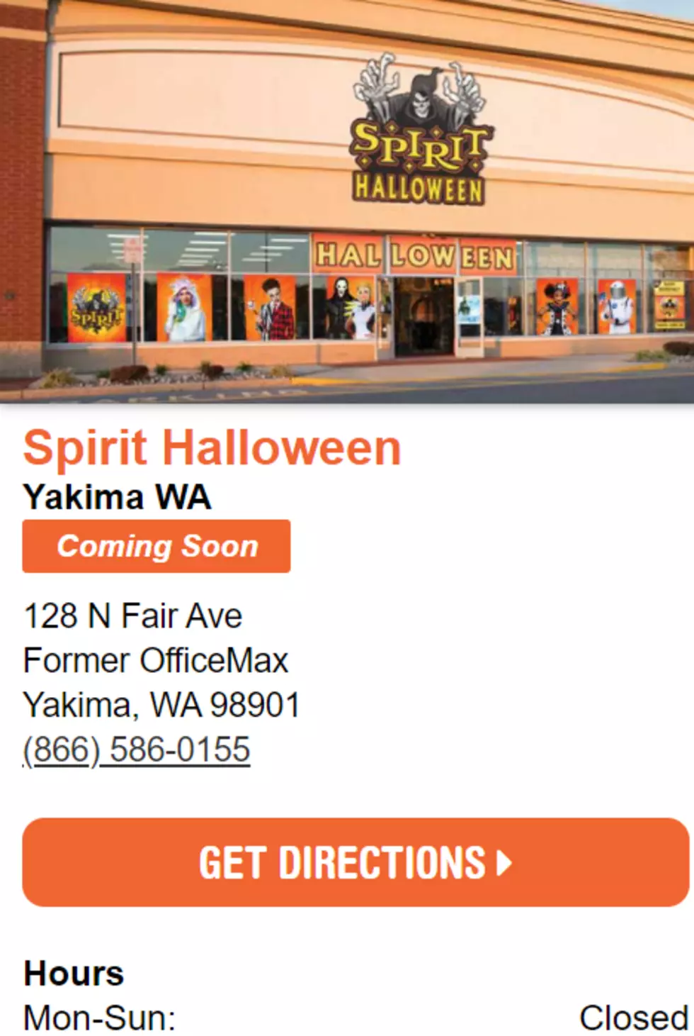 Spirit Halloween Store in Yakima