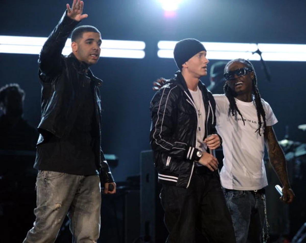 Лил джон и эминем. Eminem Lil Wayne. Eminem Drake. Эминем и Дрейк. Lil Wayne Grammy.