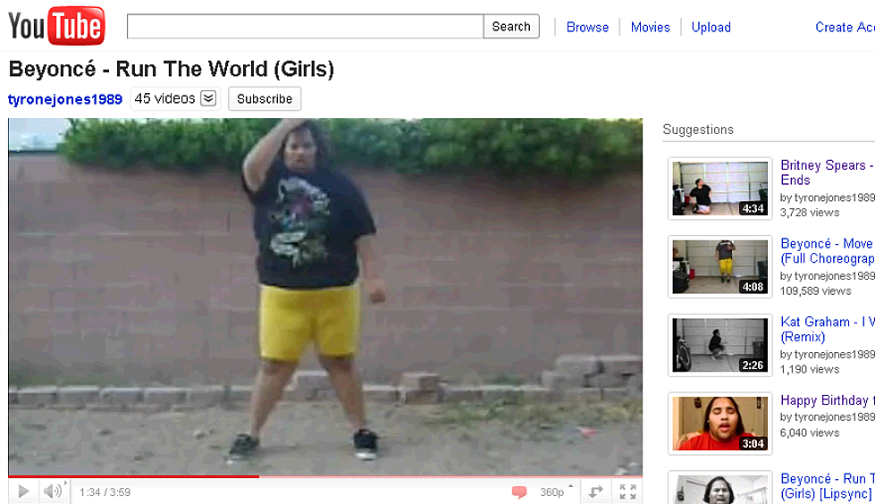 Beyonce “Run The World” Parody, Fat Guy Version [Video]