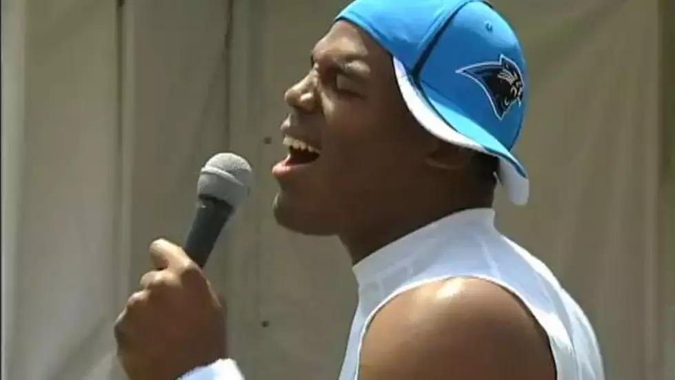 Cam Newton Sing&#8217;s Justin Bieber And Tries To Freestyle [Video]