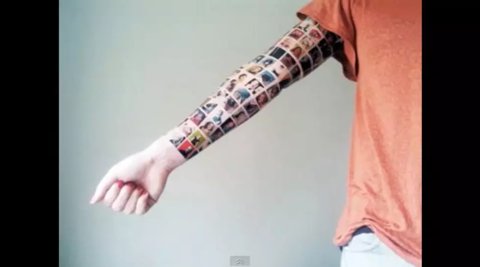 Girl Gets Facebook Friends Tattoo Sleeve [Video]