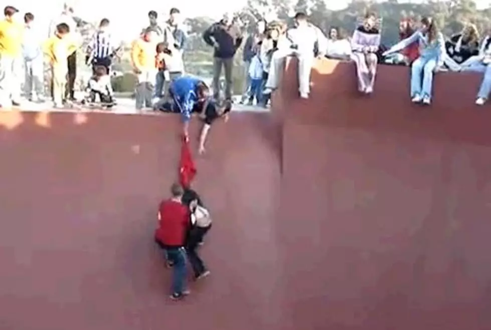 Kid Get’s Stuck In A Skate Bowl [Video]