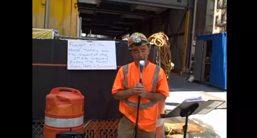 Construction Worker Has The Golden Voice [Video]