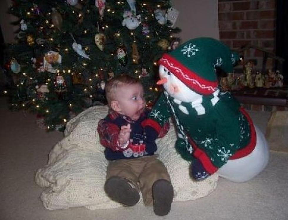 Baby Freaked Out By Snowman – Ian’s Pic Of The Night