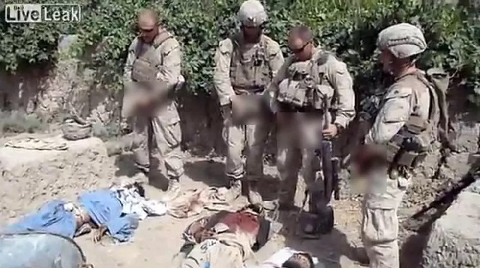 US Marines Caught Urinating On Dead Afghan Bodies [Video]