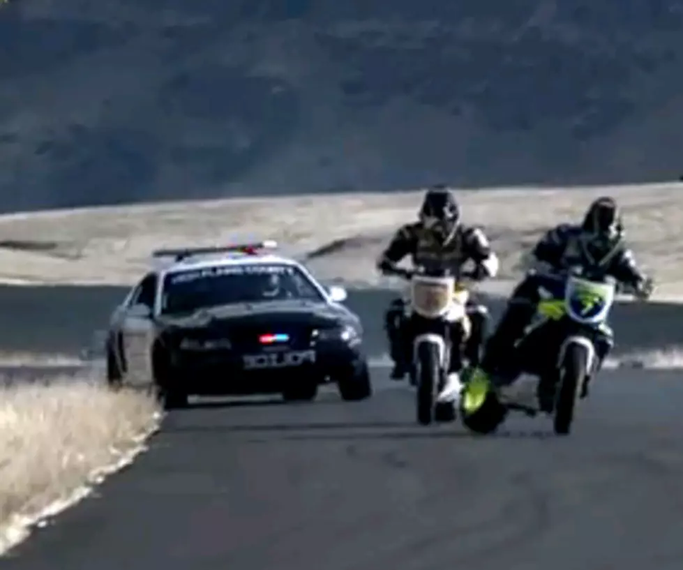 Motorcycles Vs. Cop Car Drift Battle [Video]