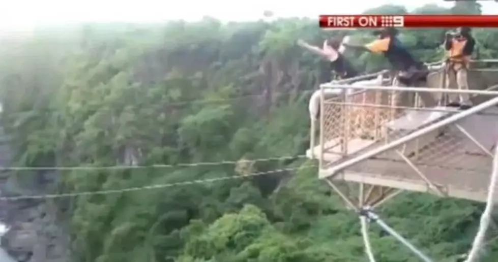 Woman&#8217;s Bungee Cord Snaps Over Croc-Infested River [Video]