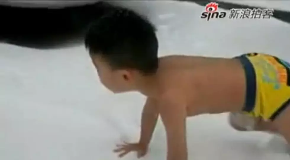 Dad Makes 4 Yr. Old Do Push-Ups Outside In His Underwear [Video]
