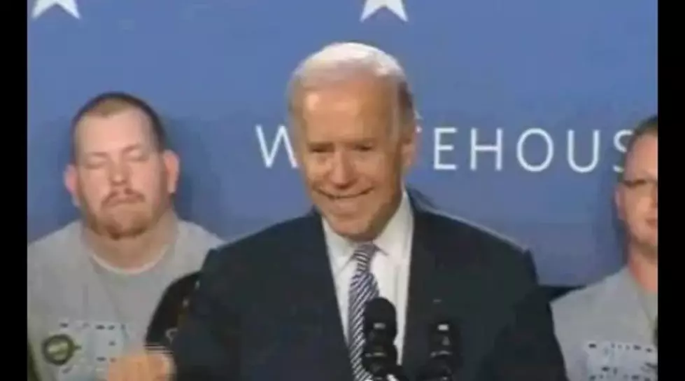 Man Struggles To Stay Awake During VP Biden&#8217;s Speech [Video]
