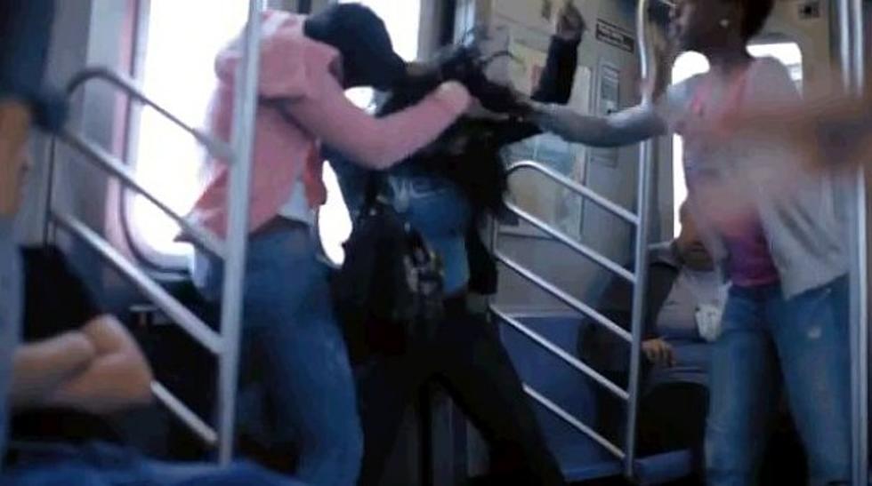 Girl Fight On The Subway Has A Surprise Ending [Video]