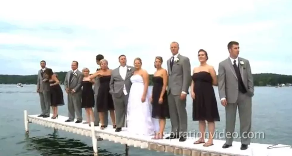 Michigan Wedding Party Goes For A Swim [Video]