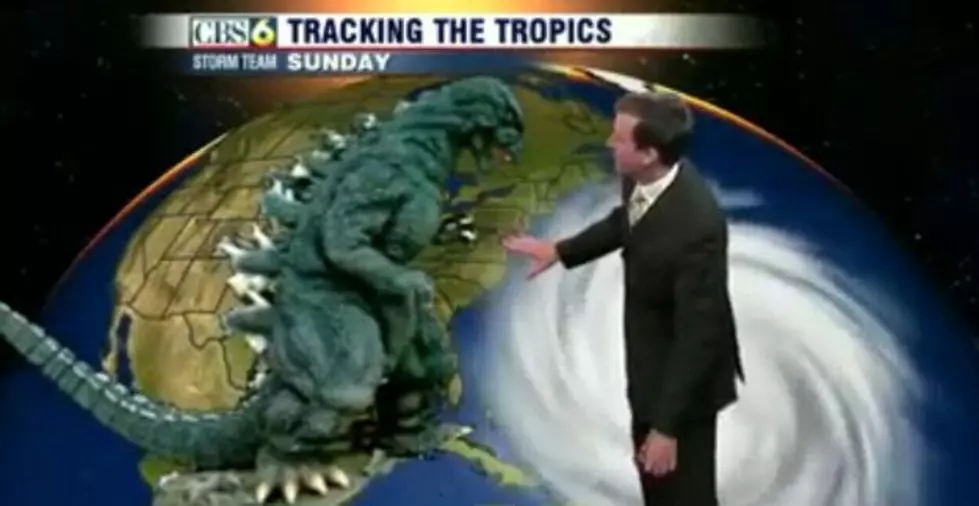 Best Weatherman Ever Predicts High Chance Of Godzilla [Video]