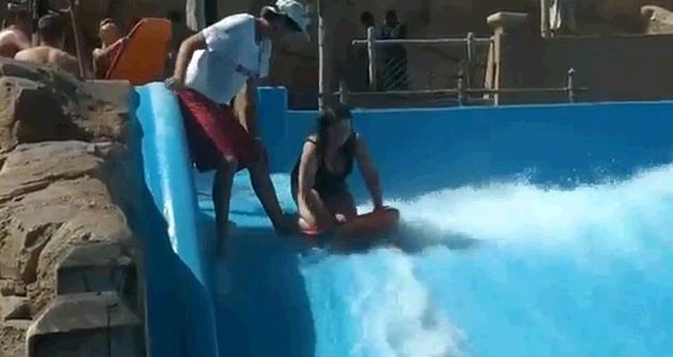 Girl Is Definitely Doing The Surf Water Slide Wrong [Video]