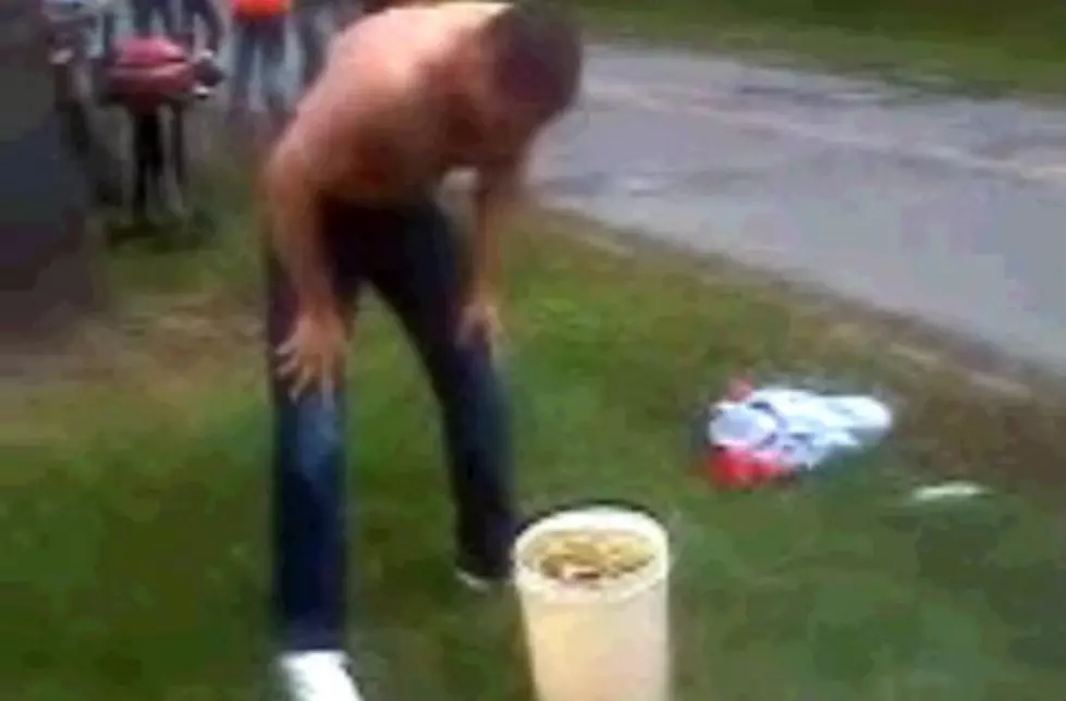 Cleveland Fan Dunks His Head In A Bucket Of Urine For Money [Video]