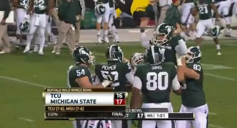 Michigan State Pulls Out A Last Minute Win In the Buffalo Wild Wings Bowl Over TCU [Video]