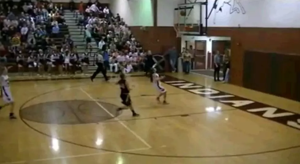 Girl Makes An Amazing Full Court Shot On The Bounce [Video]