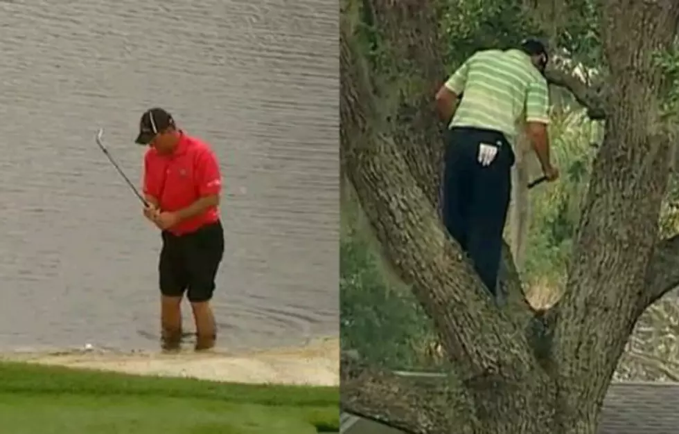 Amazing Weekend Golf Shots Come From A Tree And A Lake [Video]
