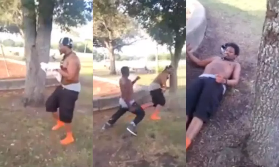 This Fight Ends When A Guy Runs Into A Tree And Pees On Himself [Video]