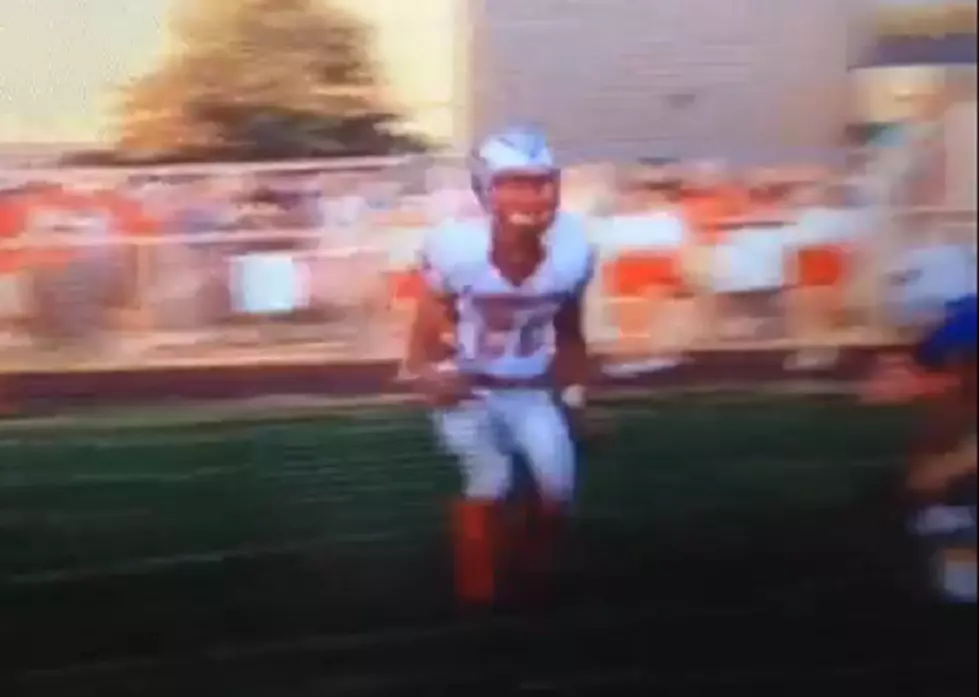 Frankenmuth’s Brian Stearns Jumps Over A Defender To Get A Touch Down [Video]