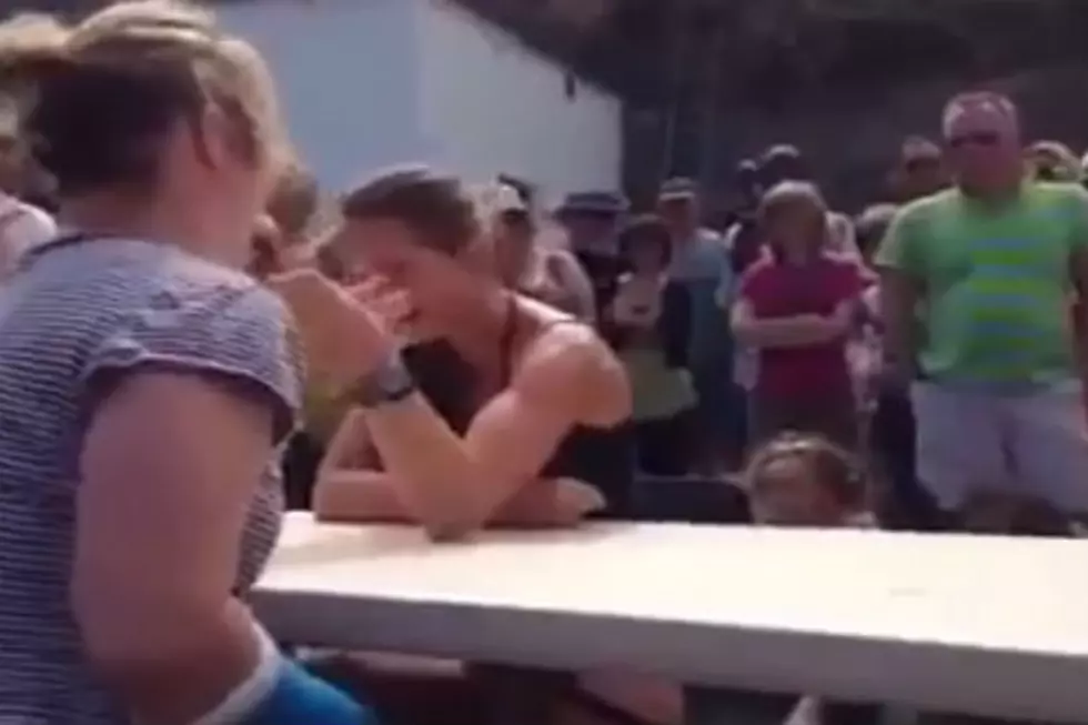 When Girls Arm Wrestle Arms Break [Video]
