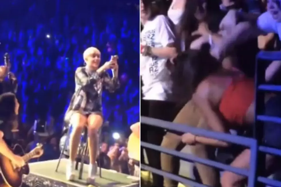 Miley Cyrus Records A Girl Fight During Her Detroit Concert [Video]